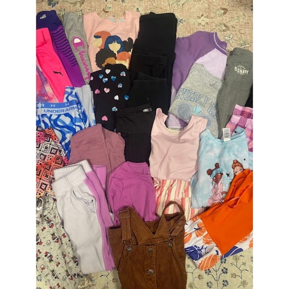 Girls 7-9 Clothing Bundle Nike Under Armour Champion Puma Old Navy Legging 25+pc
